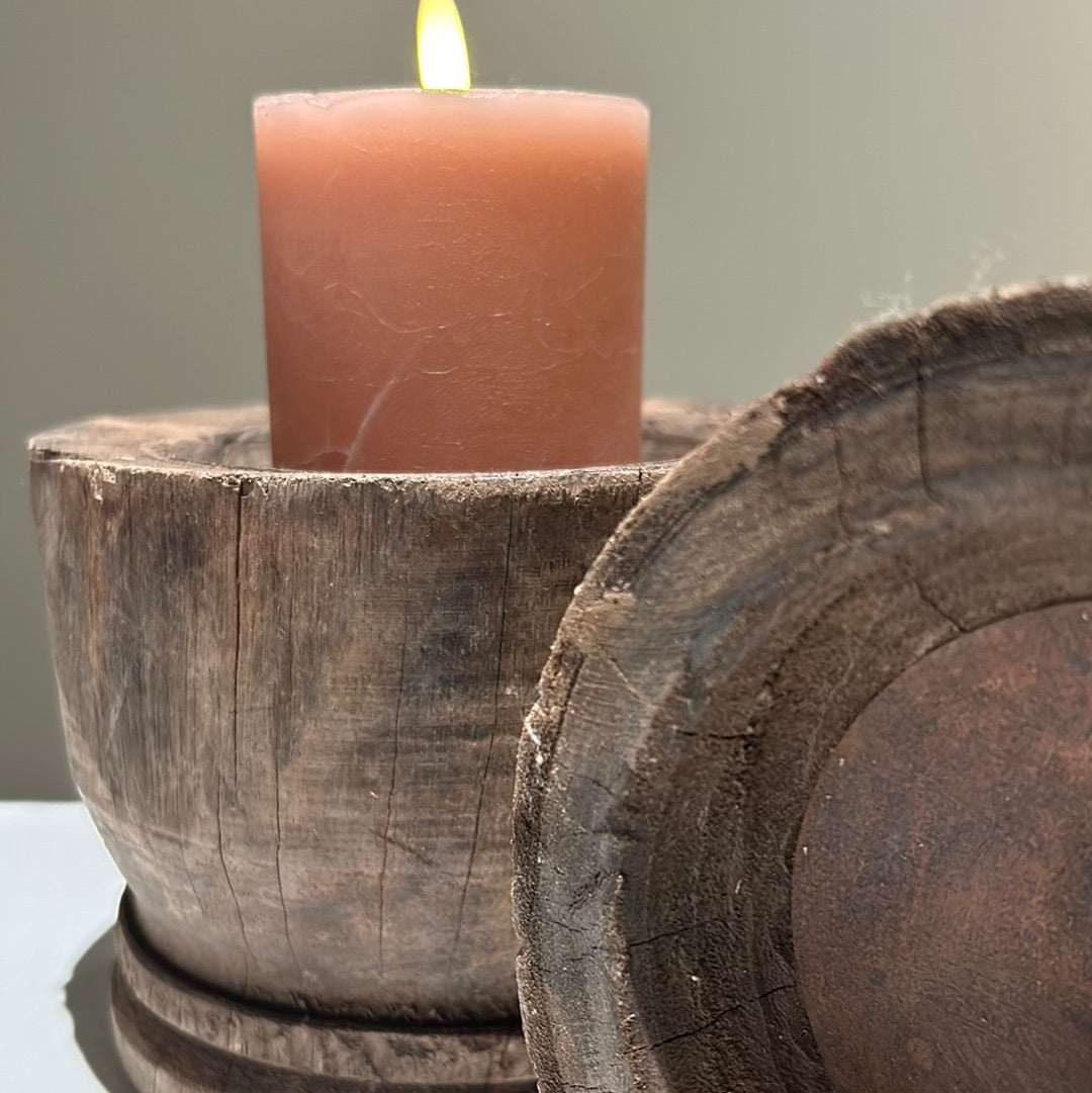 Candle holder hout