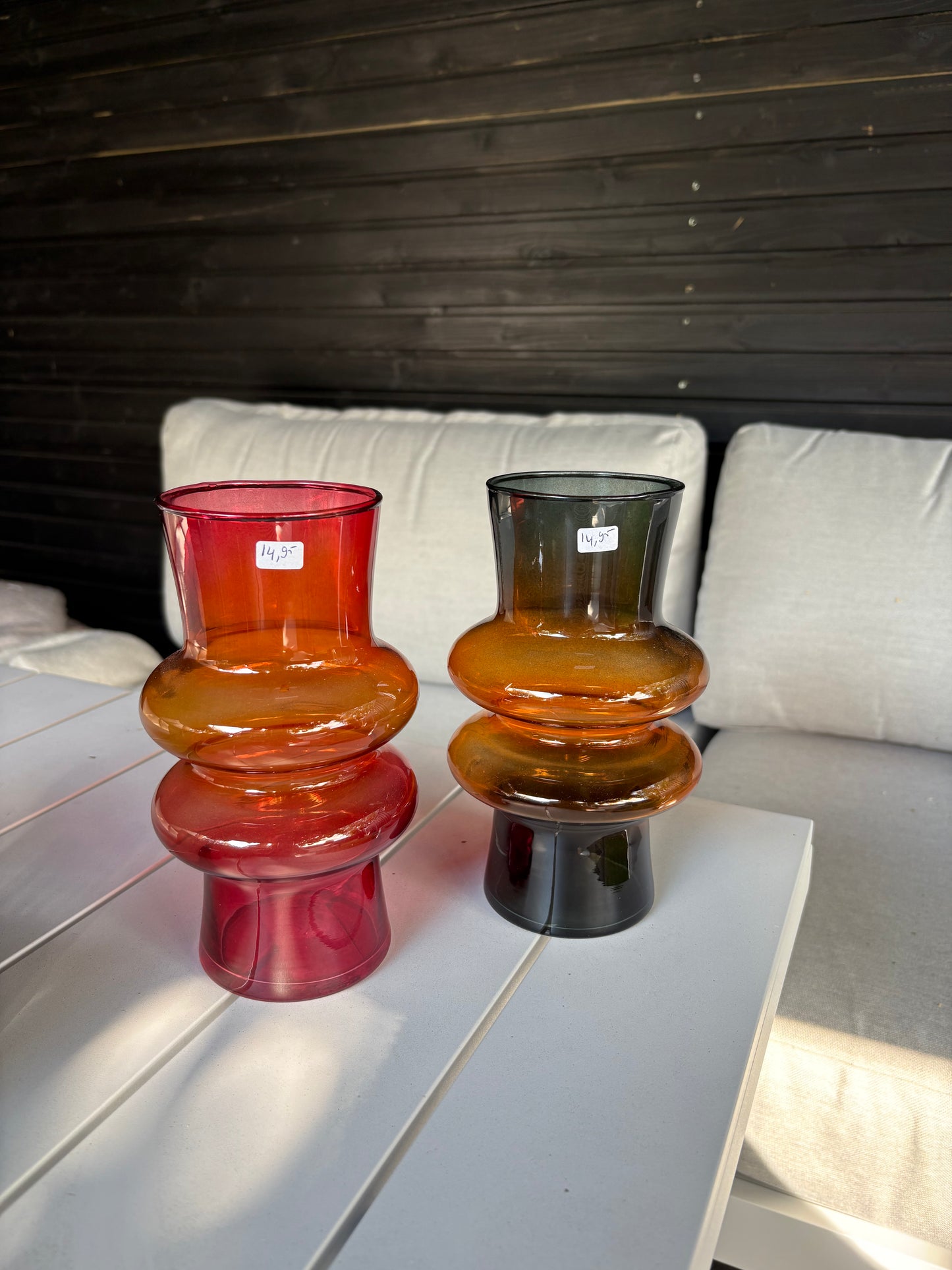 Bloemenvaas bubble glas