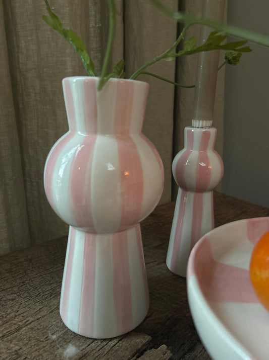 Vase stripes Pink