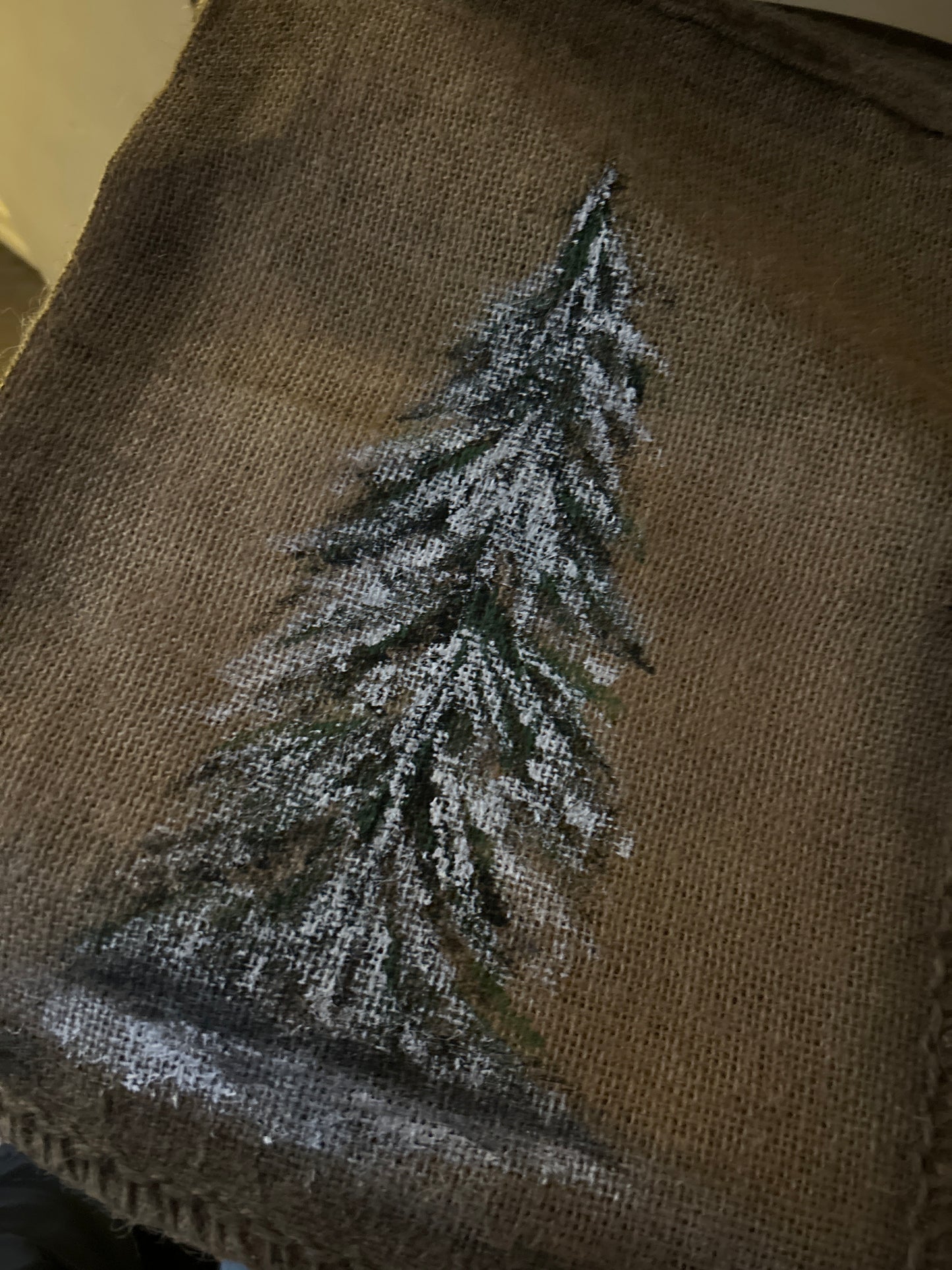 Jute kerstzak kerstboom