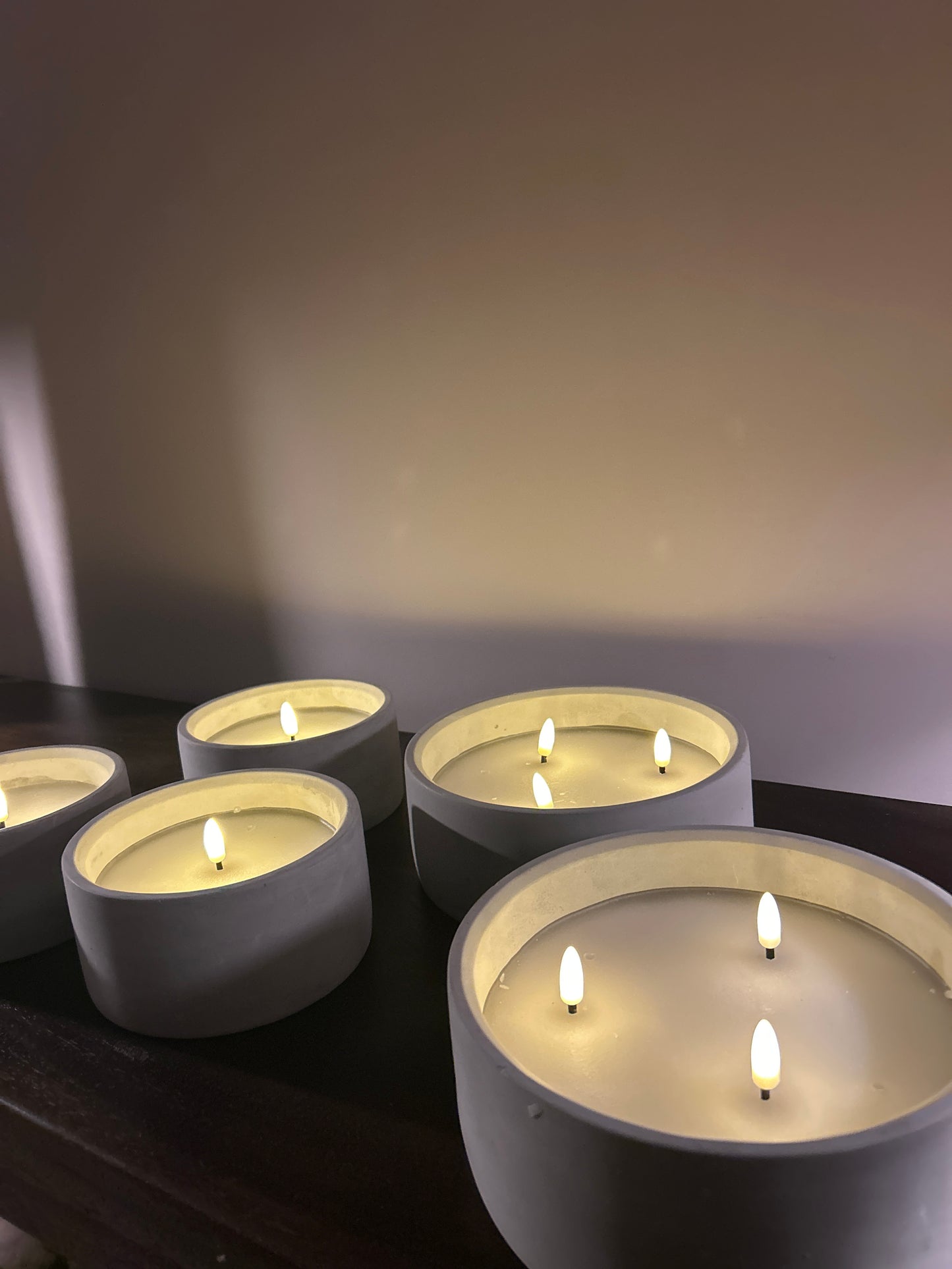 Beton Led kaars Joep L