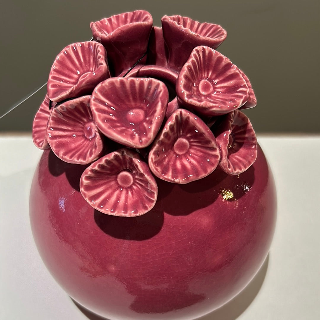 Villa Pottery Vase bloom roze