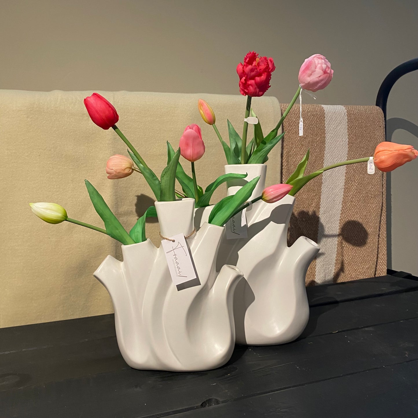 Vase Tulip wit L