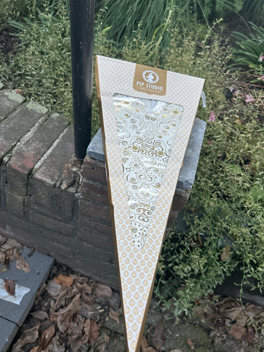 Kerst ster Pip Studio wit goud