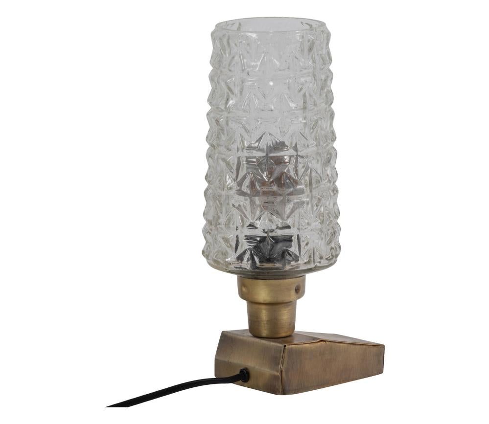 BePureHome Charge tafellamp metaal glas antique brass