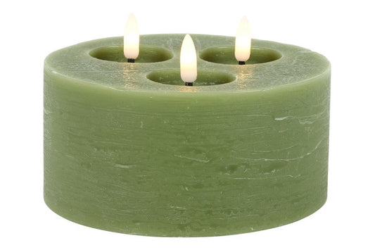 Stompkaars rustiek LED Lyon S rond groen-L15B15H10CM