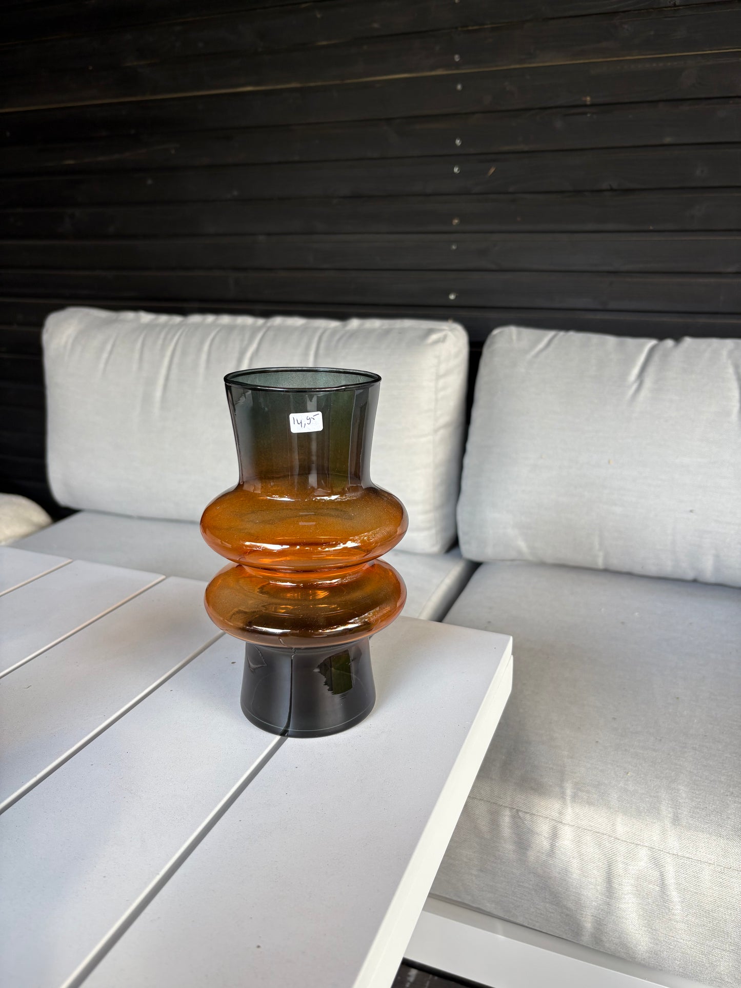 Bloemenvaas bubble glas