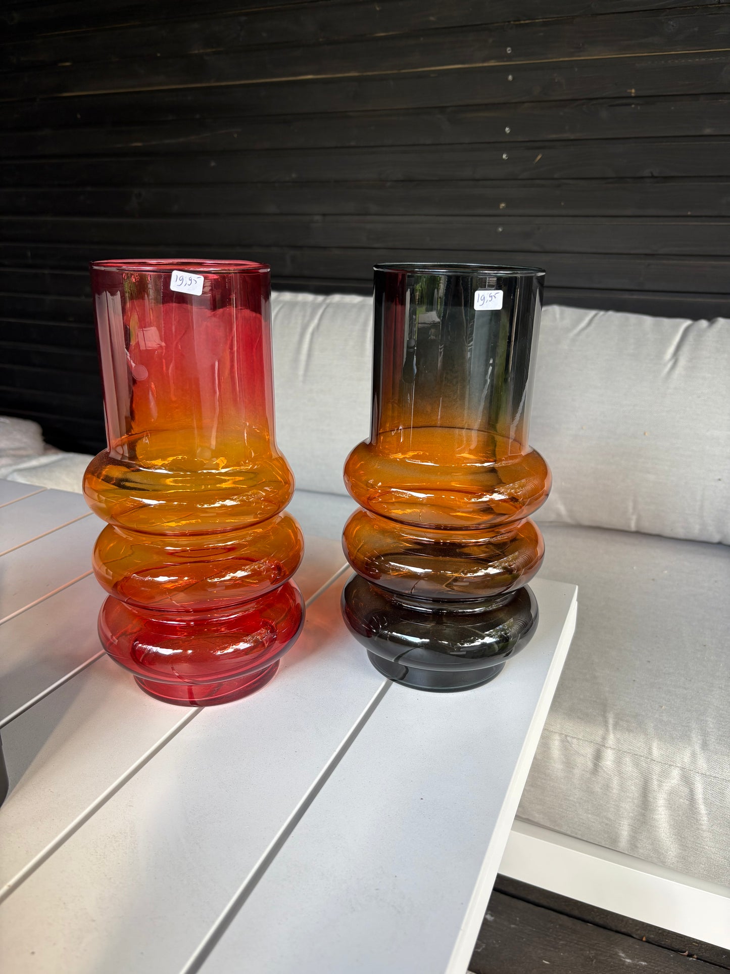 Bloemenvaas bubble glas