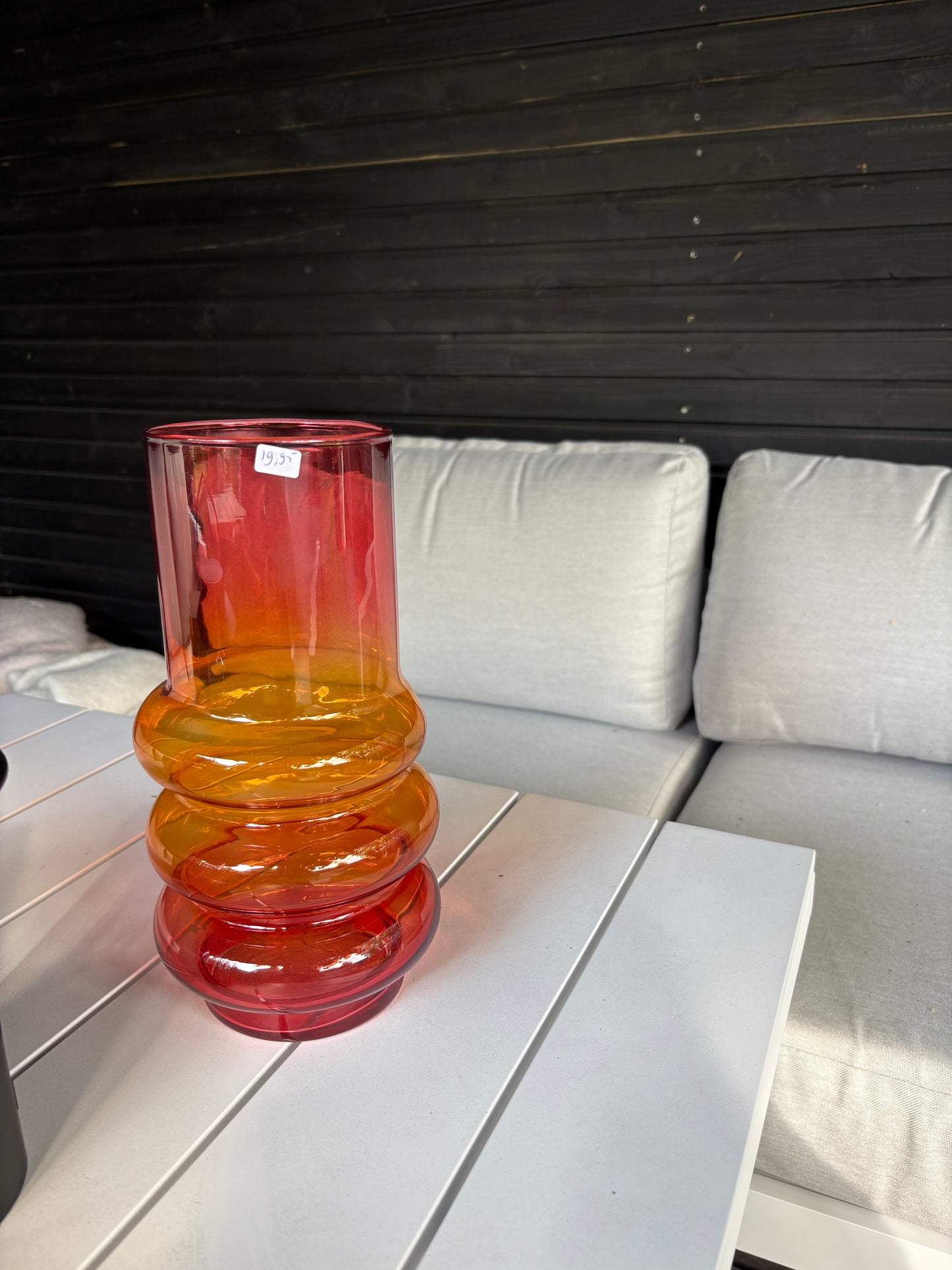 Bloemenvaas bubble glas
