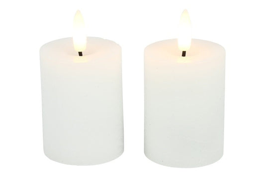 Stompkaars Ø5CM LED rond Lyon set/2 wit-L5B5H9CM