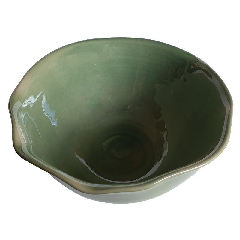 Ceramic bowl m olivine